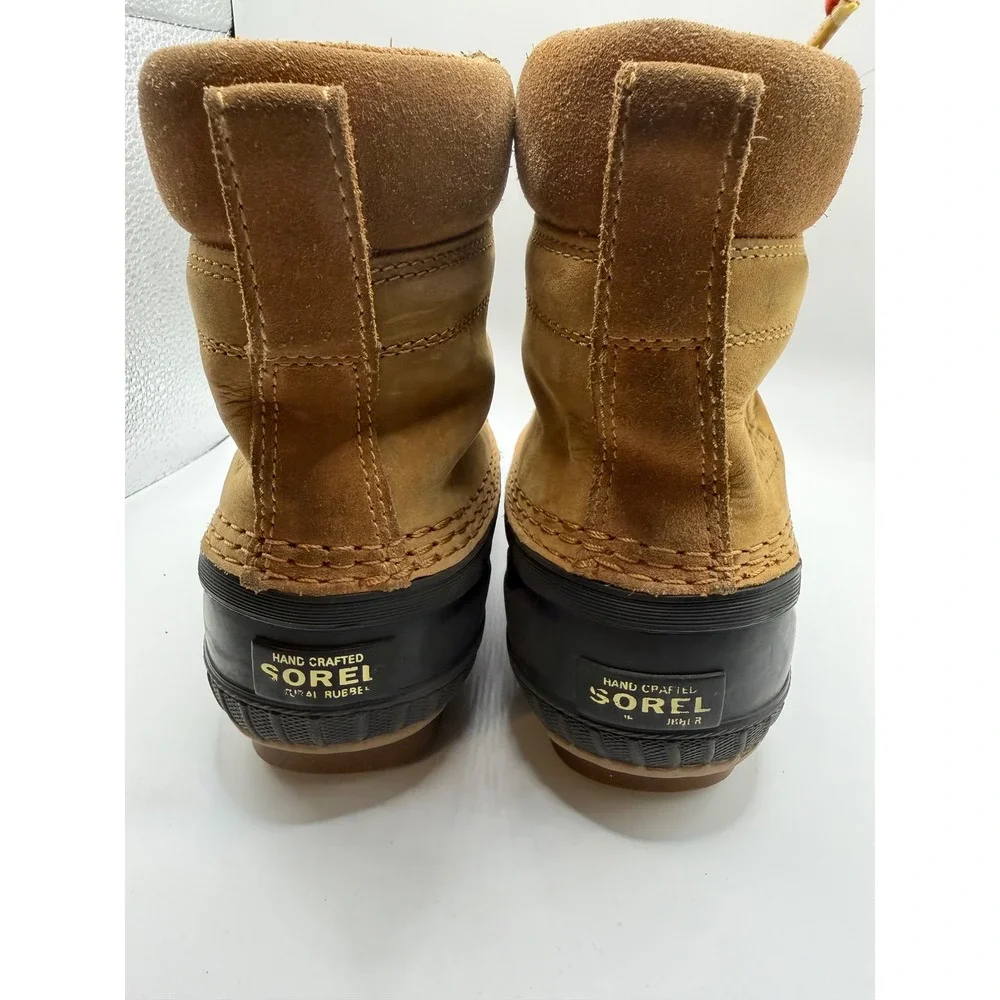 Sorel Cheyanne II Snow Boots Kids Size 1 Brown Good Waterproof Leather Duck Boot